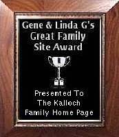Gene & Linda G's Great Family Site Award