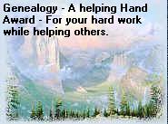 Genealogy Helping Hand Award