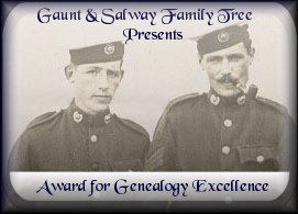 Award for Genealogy Excellence - Gaunt & Salway Family Tree