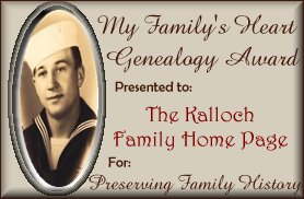My Family's Heart Genealogy Award