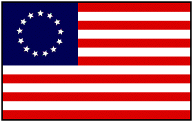 13 star U.S. flag