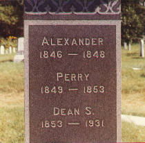 Alexander, Perry, and Dean S. Kalloch - gravestone