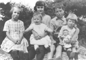 Elain Kalloch, Ruth Kenny, Dick Kalloch, Dorothy Dow, "Junior" Dow