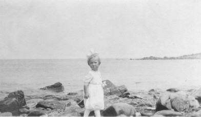Elaine at York Beach - 1919