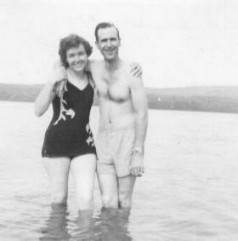 Kitty & Dave - Lake Sunapee - 1954
