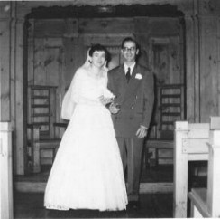Catherine & David - wedding - 1954