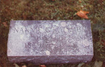 Nannie G. Kalloch - gravestone